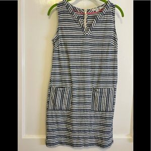 Biden Striped Tunic Dress with Pockets